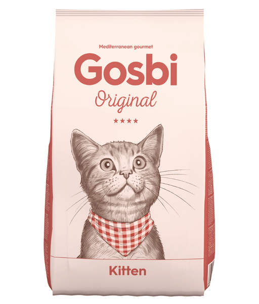 Gosbi - Original, Chicken, Salmon, and Tuna Kitten Dry Cat Food – Growth Formula 1kg