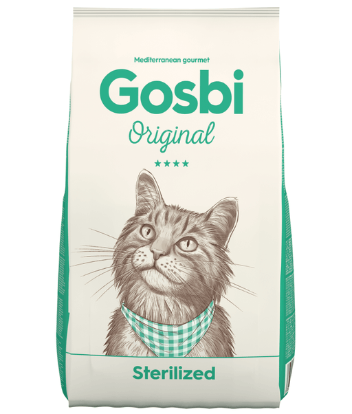 Gosbi - Original, Chicken, Salmon, and Tuna Adult Dry Cat Food – Sterilized, Hair and Skin Support 1kg-3kg-7kg