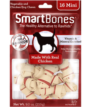 SmartBones Chicken Mini Bones for Dogs 16 Pieces Small