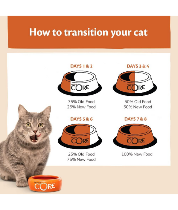 Wellness Core Dry Cat Food – Sterilised Ocean Salmon Recipe, Grain-Free, Hairball Control, Adult 1.75kg
