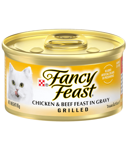 Purina - Fancy Feast Classic Pate Beef & Chicken Feast Gourmet Cat Food 85g