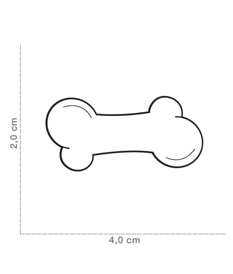 ID Tag - Light Blue Large Bone