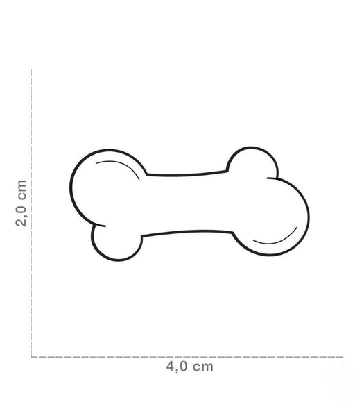 ID Tag - Light Blue Large Bone