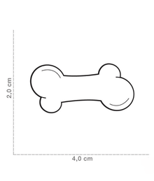 ID Tag - Big Bone White Strass