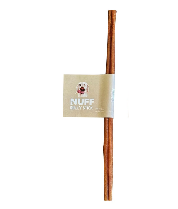 Nuff - Bully Sticks -  Classic Long-Lasting, Eco-Friendly Dental Chew - S-M-L-XL