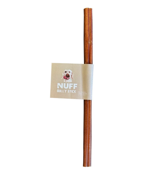 Nuff - Bully Sticks -  Classic Long-Lasting, Eco-Friendly Dental Chew - S-M-L-XL