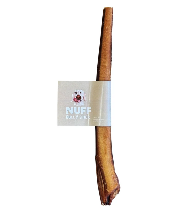 Nuff - Bully Sticks -  Classic Long-Lasting, Eco-Friendly Dental Chew - S-M-L-XL