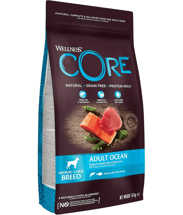 Wellness Core Adult Ocean Salmon and Tuna Medium&Large Breed 1.8kg-10 kg