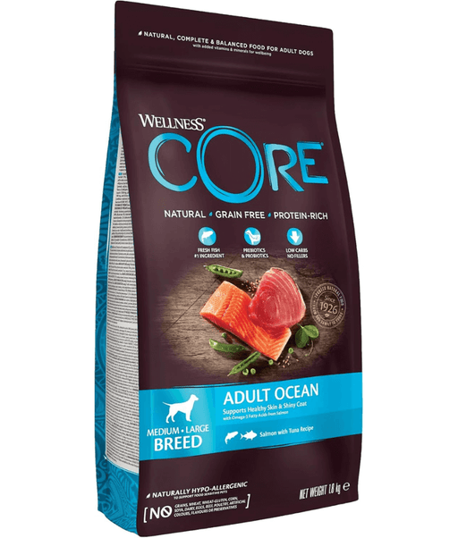 Wellness Core Adult Ocean Salmon and Tuna Medium&Large Breed 1.8kg-10 kg