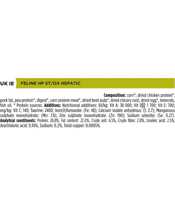 Purina - Pro Plan Veterinary Diets, Feline HP Hepatic Dry Cat Food, Gentle Protein for Liver Support - 1.5kg
