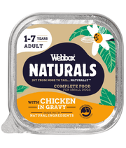 Webbox - Naturals, Adult Wet Dog Food With Chicken Chunks In Gravy - 150g