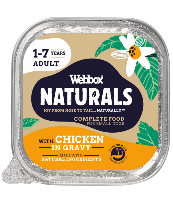 Webbox - Naturals, Adult Wet Dog Food With Chicken Chunks In Gravy - 150g