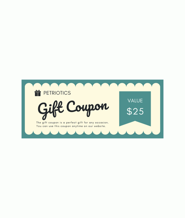 Petriotics Petriotics Gift Card: The Purr-fect Present!