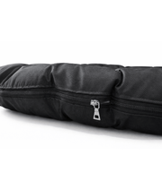 King Queen - Oval Bolster Dog & Cat Bed, Zippered Cushion, Cozy Support - 80 x 60 cm zipper detail on black cushion