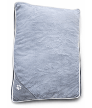 King Queen – Paw Prints Plush Pillow Dog Bed, Removable Washable Cover – 90 × 67 × 12 cm