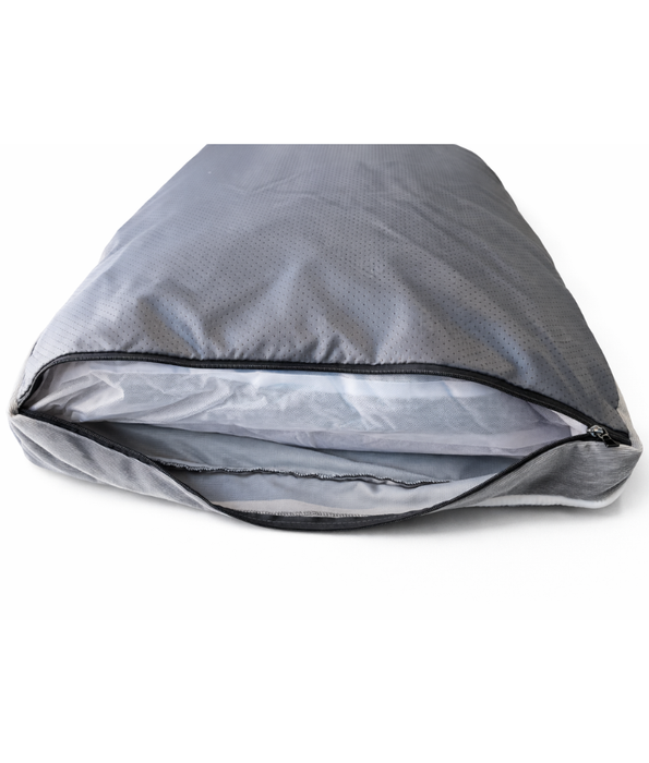 King Queen – Paw Prints Plush Pillow Dog Bed, Removable Washable Cover – 90 × 67 × 12 cm