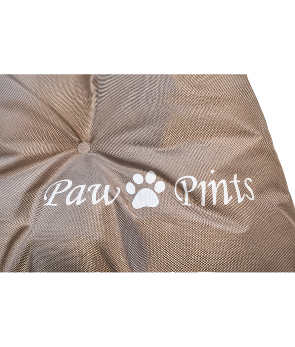 King Queen - Paw Prints Rectangular Pet Mat – Washable Fabric, Soft Cushion & Waterproof – S, L