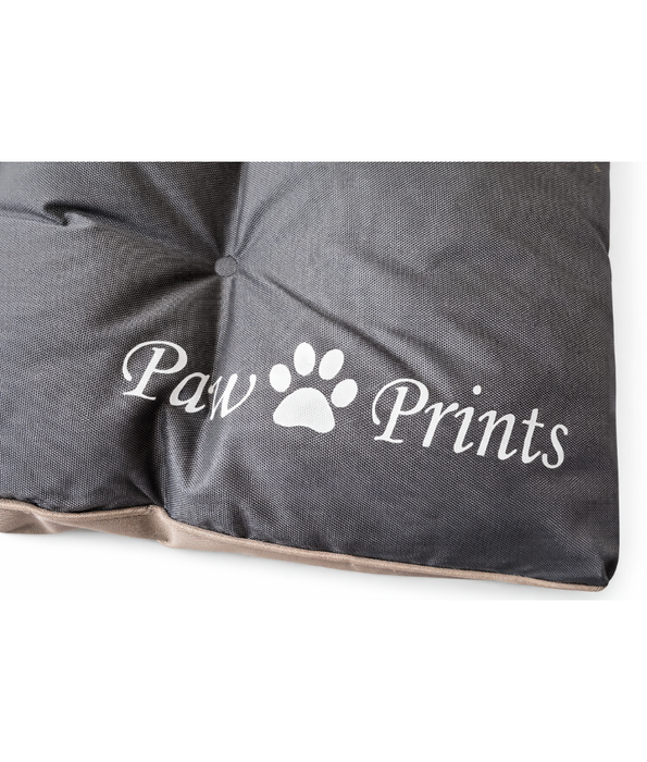 King Queen – Paw Prints Rectangular Pet Mat, Washable Fabric, Soft Cushion & Waterproof  – 85 x 65 x 9 cm
