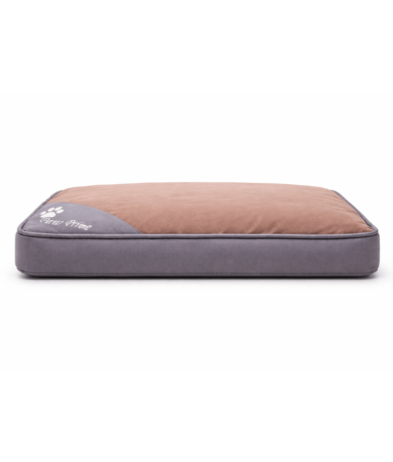 King Queen – Paw Prints Orthopedic Pet Bed, Removable Cover – Dogs & Cats – 65 × 50 × 10 cm.