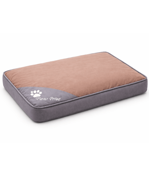 King Queen – Paw Prints Orthopedic Pet Bed, Removable Cover – Dogs & Cats – 65 × 50 × 10 cm