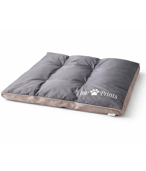 King Queen – Paw Prints Rectangular Pet Mat, Washable Fabric, Soft Cushion & Waterproof  – 85 x 65 x 9 cm