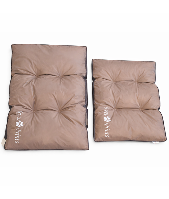 King Queen - Paw Prints Rectangular Pet Mat – Washable Fabric, Soft Cushion & Waterproof – S, L