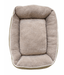 King Queen - Plush Orthopedic Rectangular Dog & Cat Bed – Washable, Soft Cushion – 85x70x20 cm top view