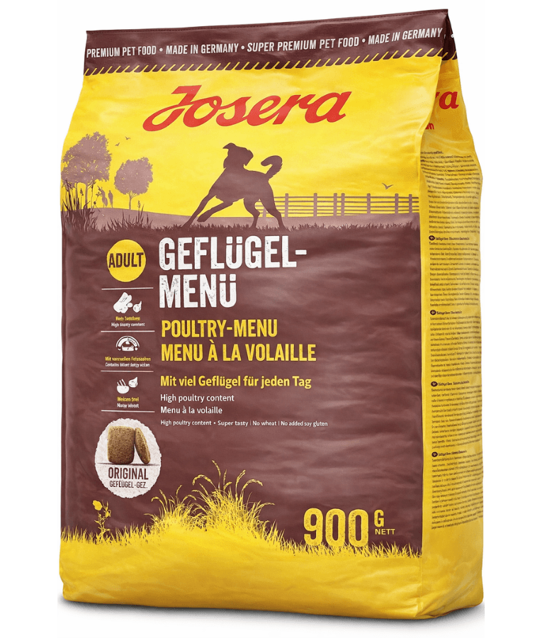 Josera - Poultry, Chicken & Rice, Gluten-Free with Immune Plus & Yeast Cell Walls, Sensitive Stomach Dry Dog Food for Adult All Breed Sizes - 900 g -12.5kg