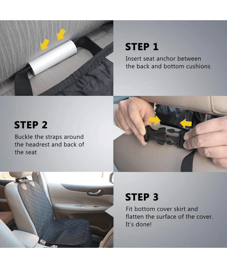 Pet Front Car Seat Cover - Waterproof & Non-Slip Protector for Dogs - 46 x 52 x 46 cm