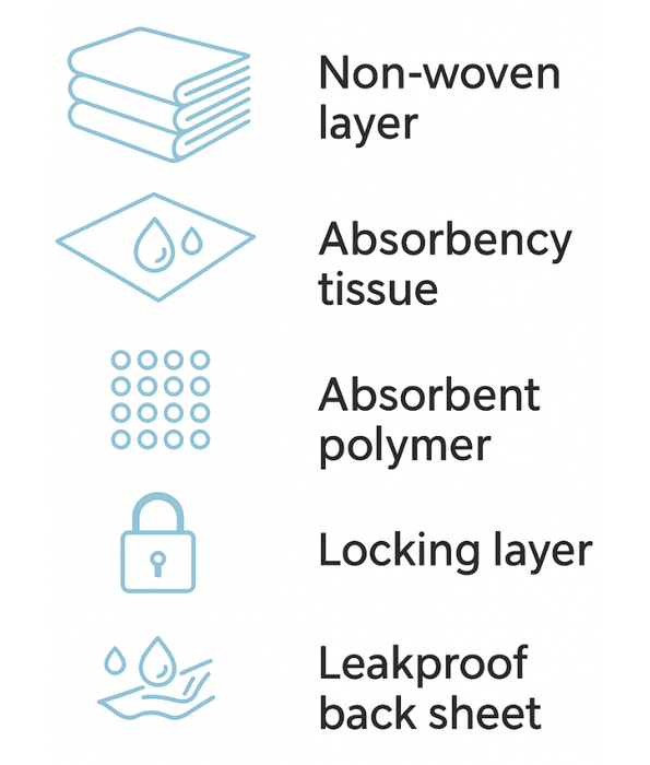 Midea Pet - Smart Mate Training Pads, 5-Layer Odor-Lock & Leak-Proof Absorption, Large 60×90 cm - 20 pcs