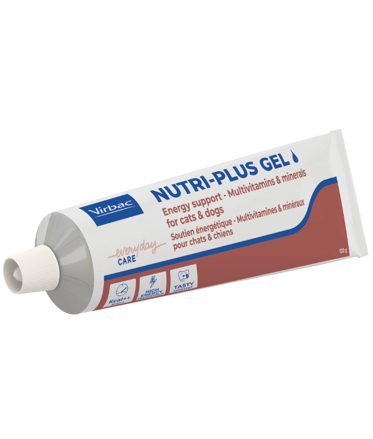 Virbac - Nutri-Plus Gel, High-Energy Multivitamin & Mineral Supplement for Dogs & Cats - 120g