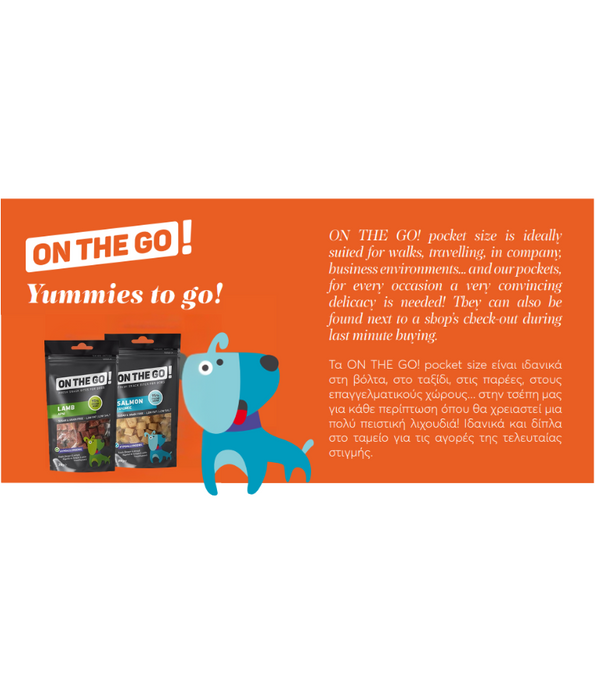 On The Go! Hypoallergenic Dog Treats – Duck - High-Protein, Sugar-Free, Perfect for Training & Rewards – 25g
