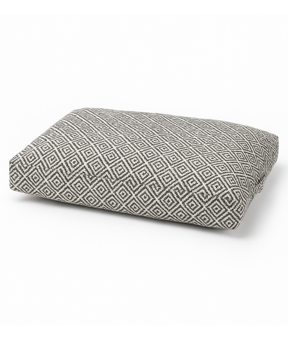 Tall Tails - Geometric Comfort, Rectangular Pillow Cat & Dog Bed, Cotton Blend Fabric with Anti-Slip Base & Handle - 88×60×11 cm