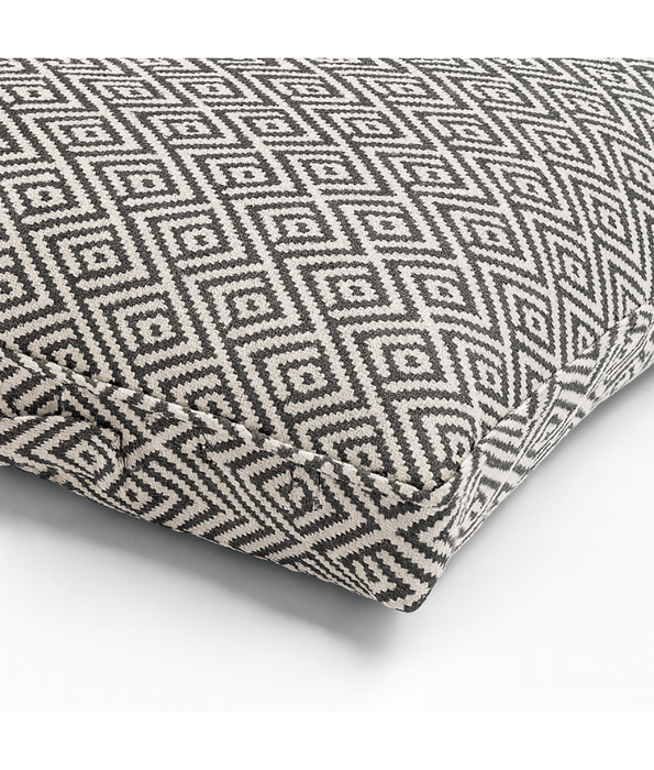 Tall Tails - Geometric Comfort, Rectangular Pillow Cat & Dog Bed, Cotton Blend Fabric with Anti-Slip Base & Handle - 88×60×11 cm