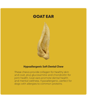 Nuff - Goat Ears - Hypoallergenic, Eco-Friendly Dental Chew - 2 Pcs