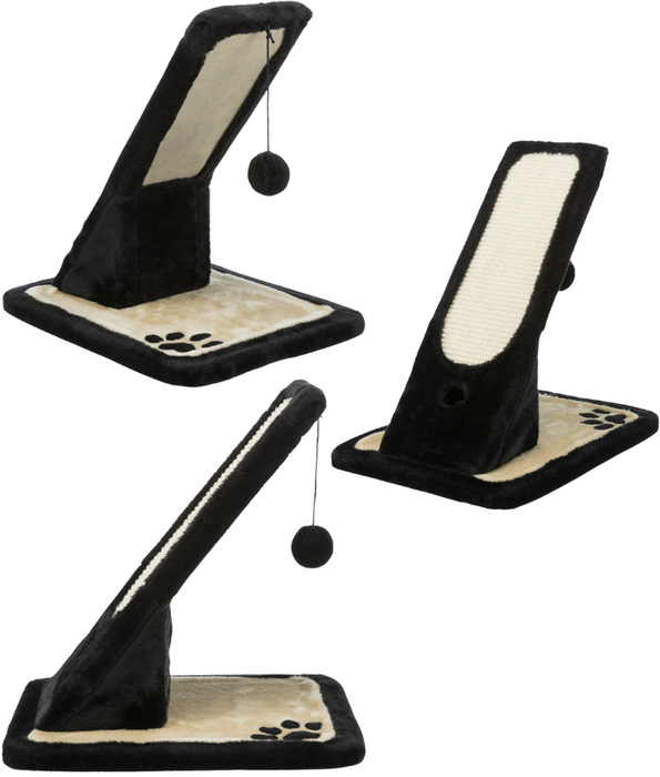 Trixie - Oblique Scratching Post Black L42×W30×H40 cm