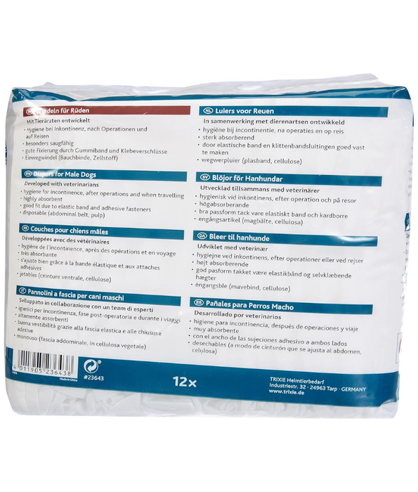 Trixie - Diapers For Male Dogs