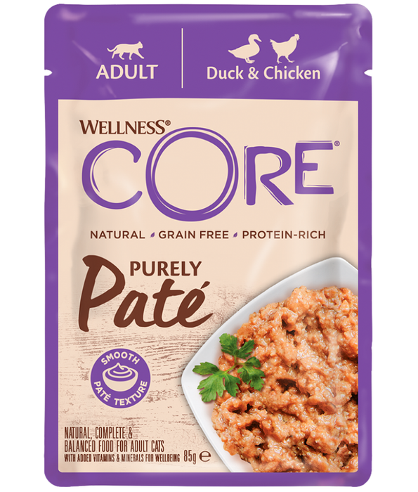 Wellness CORE - Purely Pate, Duck With Chicken Cat Wet Food - 85g