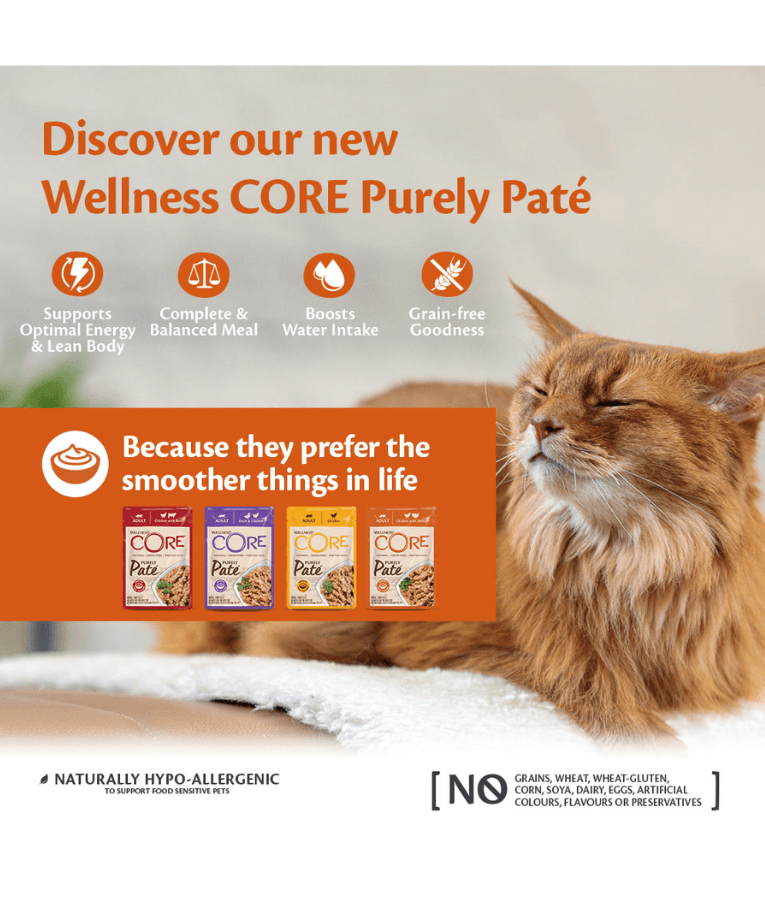 Wellness CORE - Purely Pate, Duck With Chicken Cat Wet Food - 85g
