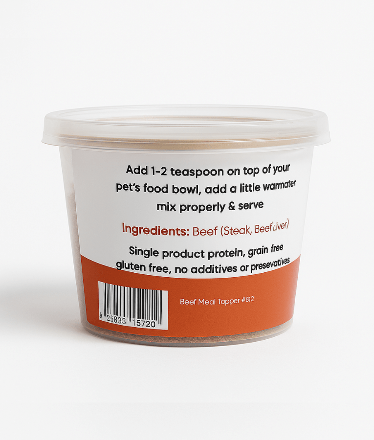 The Pet Bistro Meal Topper Beef Recipe, for Dogs and Cats, 80 g