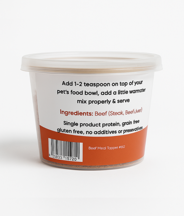 The Pet Bistro Meal Topper Beef Recipe 70g