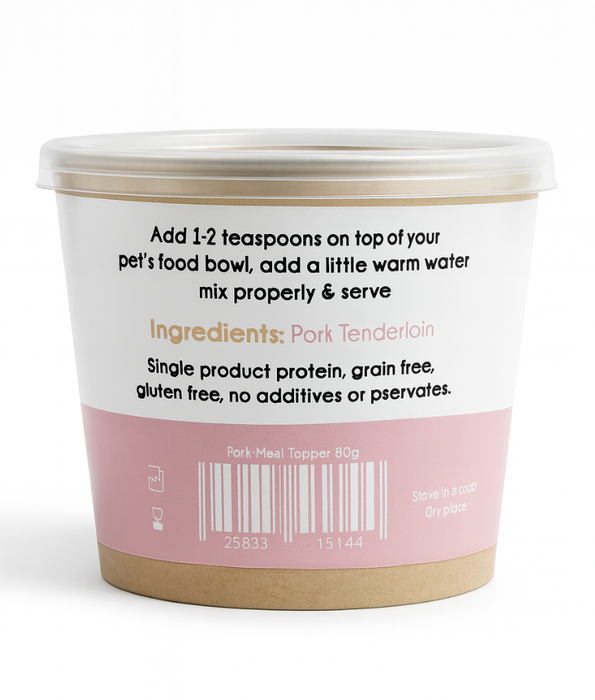 The Pet Bistro Meal Topper – Pork Recipe  80g