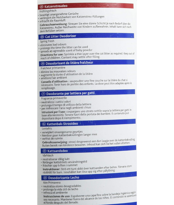 Trixie - Simple’n’Clean Cat Litter Deodorizer, Odour Neutralizer for All Types of Cat Litter - 750g