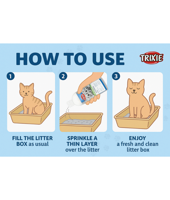 Trixie - Simple’n’Clean Cat Litter Deodorizer, Odour Neutralizer for All Types of Cat Litter - 750g