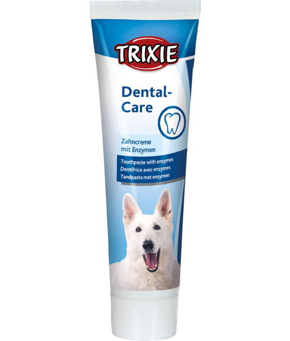 Trixie - Enzymatic Dog Toothpaste, Cantaloupe Melon Flavour for Fresh Breath & Tartar Control - 100g