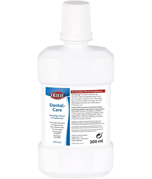 Trixie - Apple Flavoured Water Additive Dental Care Liquid for Dogs and Cats 300 ml