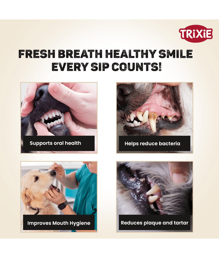 Trixie - Apple Flavoured Water Additive Dental Care Liquid for Dogs and Cats 300 ml