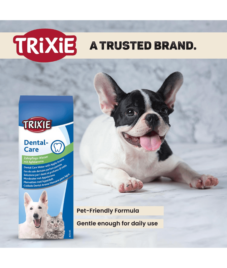 Trixie - Apple Flavoured Water Additive Dental Care Liquid for Dogs and Cats 300 ml
