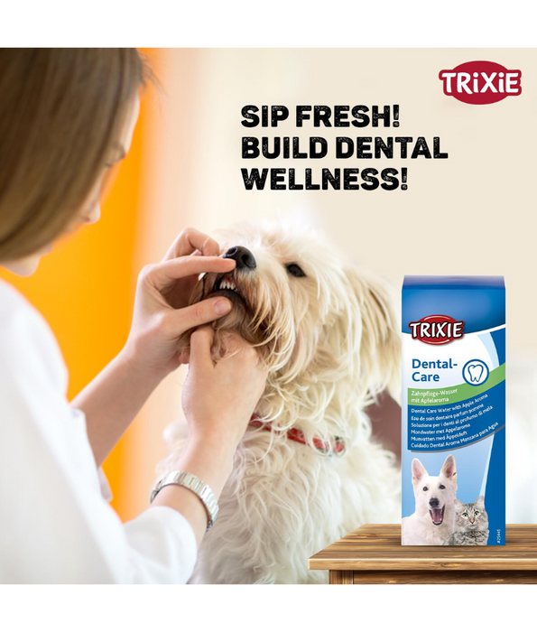 Trixie - Apple Flavoured Water Additive Dental Care Liquid for Dogs and Cats 300 ml