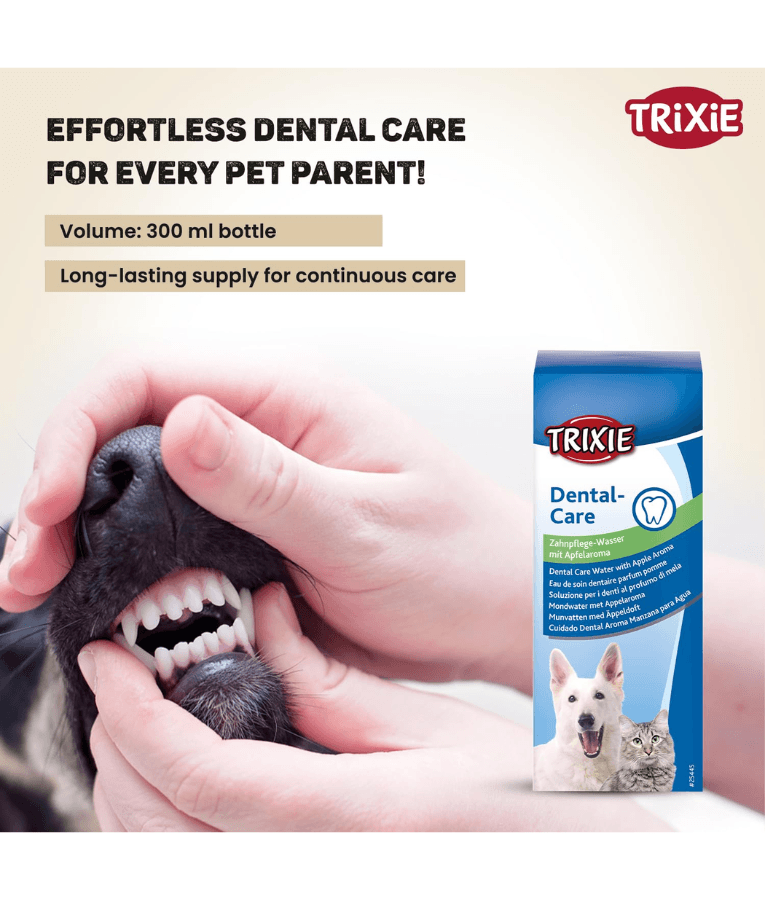 Trixie - Apple Flavoured Water Additive Dental Care Liquid for Dogs and Cats 300 ml